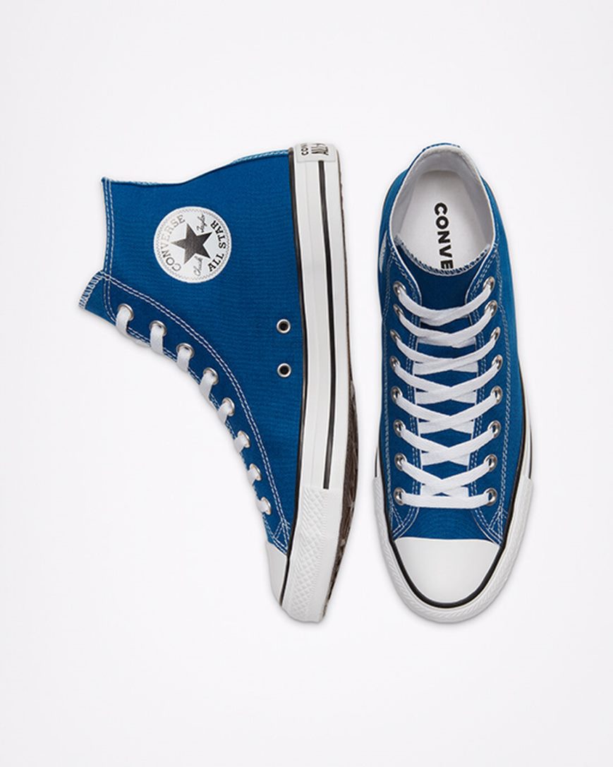 Tenis Converse Chuck Taylor All Star Seasonal Color Cano Alto Masculino Azuis Branco | PT J04P950